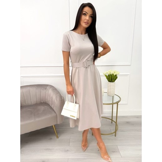 Cappuccino Sukienka z Paskiem Modnakiecka.pl 40 ModnaKiecka.pl