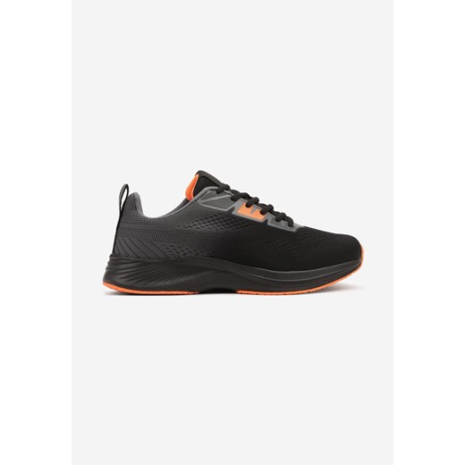 Szaro-Pomarańczowe Buty Sportowe Sneakersy Ozdobione Tłoczeniem Sarivara ze sklepu born2be.pl w kategorii Buty sportowe męskie - zdjęcie 179192289