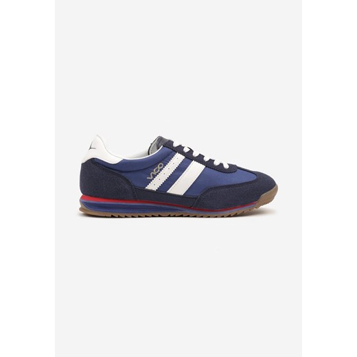 Niebieskie Buty Sportowe Tenisówki z Naszywkami Mepralia ze sklepu born2be.pl w kategorii Buty sportowe męskie - zdjęcie 179192307