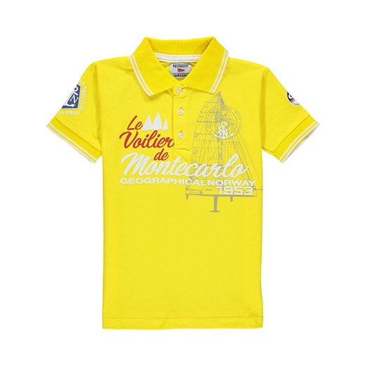 Geographical Norway Koszulka polo &quot;Katche&quot; w kolorze żółtym Geographical Norway 128 okazyjna cena Limango Polska