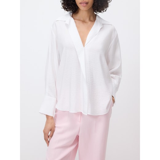 Reserved - Koszula z kopertowym dekoltem - biały Reserved L Reserved
