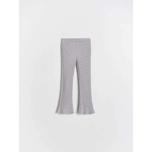 Reserved - Wzorzyste legginsy - jasnoszary ze sklepu Reserved w kategorii Spodnie dziewczęce - zdjęcie 179195209