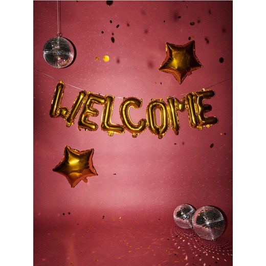 Sinsay - Girlanda balonowa "Welcome" - złoty ze sklepu Sinsay w kategorii Zabawki - zdjęcie 179195949