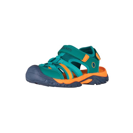 Trollkids Półsandały &quot;Stavanger Sandal XT&quot; w kolorze niebiesko-pomarańczowo-zielonym ze sklepu Limango Polska w kategorii Sandały dziecięce - zdjęcie 179199696