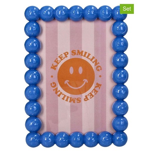 Kersten Ramki (2 szt.) &quot;Smiley&quot; w kolorze niebieskim na zdjęcia Kersten onesize promocja Limango Polska