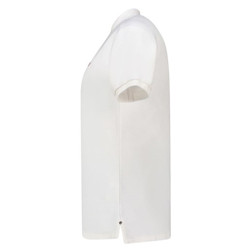 Bluzka damska Geographical Norway z krótkim rękawem z haftem biała 