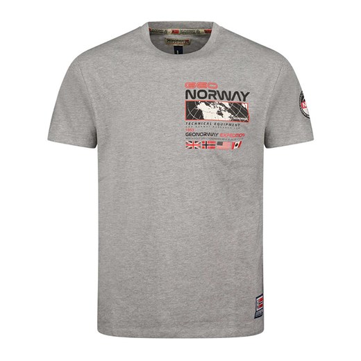 Geographical Norway Koszulka &quot;Jholme&quot; w kolorze szarym ze sklepu Limango Polska w kategorii T-shirty męskie - zdjęcie 179200457