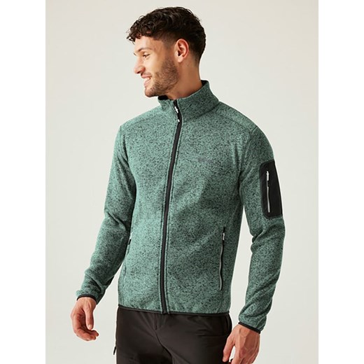 Regatta Kurtka polarowa &quot;Newhill&quot; w kolorze zielonym ze sklepu Limango Polska w kategorii Bluzy męskie - zdjęcie 179200598