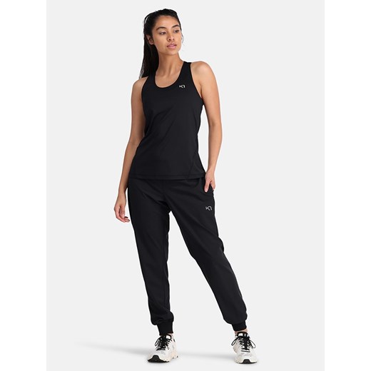 Bluzka damska czarna Kari Traa z okrągłym dekoltem sportowa z elastanu 