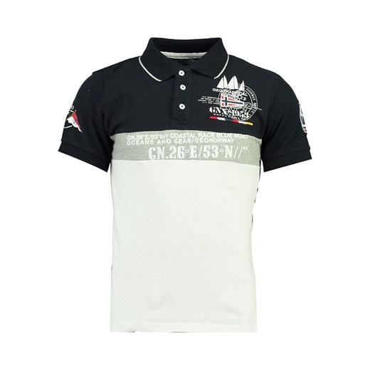 Geographical Norway Koszulka polo &quot;Kassovitz&quot; w kolorze biało-granatowym ze sklepu Limango Polska w kategorii T-shirty chłopięce - zdjęcie 179201548
