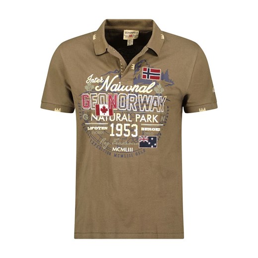Geographical Norway Koszulka polo &quot;Kaldo&quot; w kolorze khaki ze sklepu Limango Polska w kategorii T-shirty chłopięce - zdjęcie 179201575