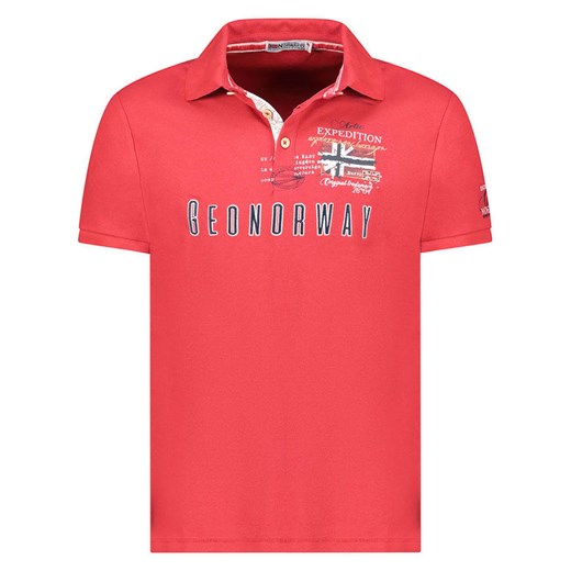 Geographical Norway Koszulka polo &quot;Kason&quot; w kolorze czerwonym ze sklepu Limango Polska w kategorii T-shirty chłopięce - zdjęcie 179201616