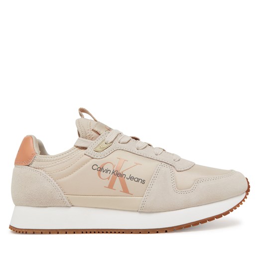 Buty sportowe damskie Calvin Klein sneakersy płaskie wiązane 