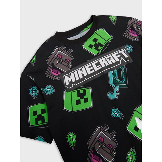 Sinsay - Koszulka Minecraft - czarny Sinsay 170 Sinsay