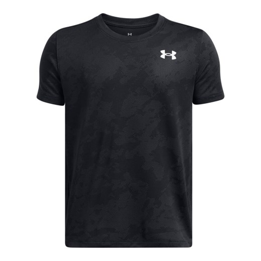 Chłopięca koszulka treningowa Under Armour UA Tech Vent Jacquard Short Sleeve - czarna ze sklepu Sportstylestory.com w kategorii T-shirty męskie - zdjęcie 179203885