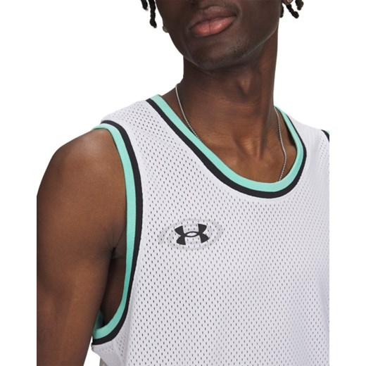 T-shirt męski Under Armour biały z krótkim rękawem 