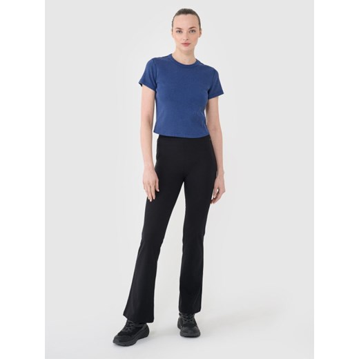 Damskie legginsy 4F 4FRSS25TTIGF258 - czarne ze sklepu Sportstylestory.com w kategorii Spodnie damskie - zdjęcie 179203938