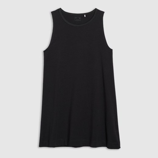 Damska sukienka letnia mini 4F 4FWSS25TDREF138 - czarna ze sklepu Sportstylestory.com w kategorii Sukienki - zdjęcie 179204216