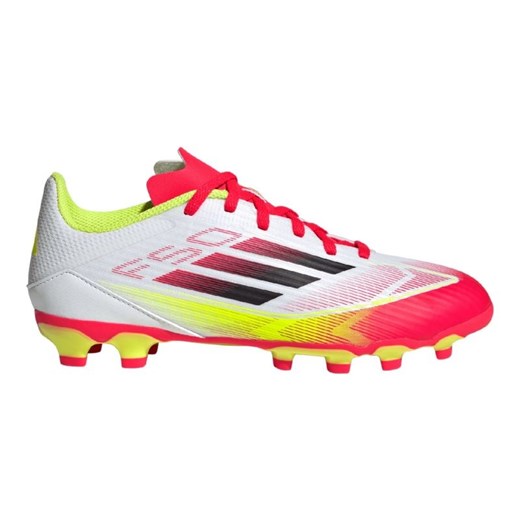 Buty piłkarskie adidas F50 League Mg  IE3752 białe ze sklepu ButyModne.pl w kategorii Buty sportowe dziecięce - zdjęcie 179205986
