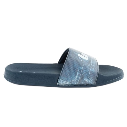 Klapki Lee Cooper LCW-25-42-3544M męskie niebieskie ze sklepu ButyModne.pl w kategorii Klapki męskie - zdjęcie 179205996