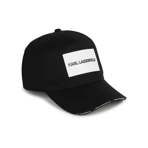 Karl Lagerfeld Kids Czapka w kolorze czarno-białym ze sklepu Limango Polska w kategorii Czapki dziecięce - zdjęcie 179206745