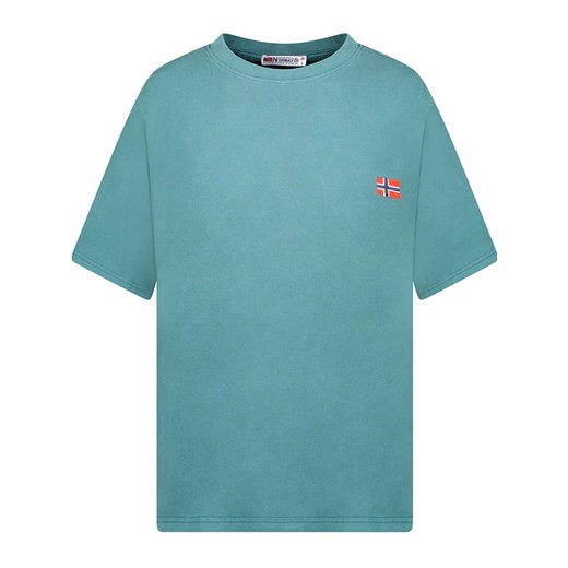 Geographical Norway Koszulka &quot;Joversize&quot; w kolorze turkusowym ze sklepu Limango Polska w kategorii T-shirty męskie - zdjęcie 179206855