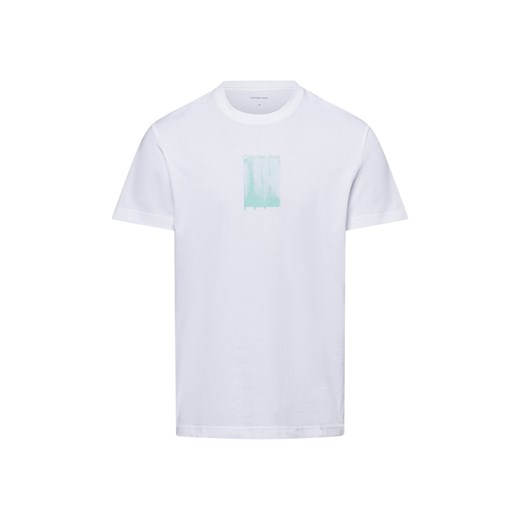 Calvin Klein Jeans Koszulka męska Mężczyźni Bawełna biały nadruk ze sklepu vangraaf w kategorii T-shirty męskie - zdjęcie 179209796