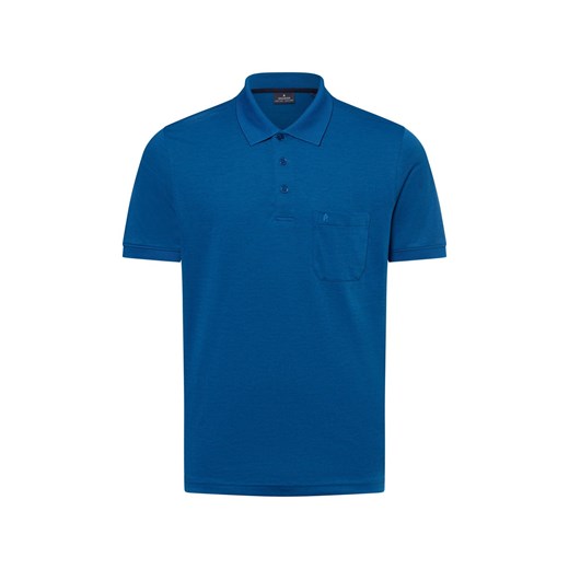 Ragman Męska koszulka polo Mężczyźni niebieski jednolity ze sklepu vangraaf w kategorii T-shirty męskie - zdjęcie 179209808