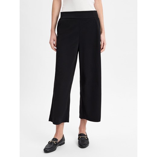 soyaconcept® Spodnie culottes - Siham Kobiety Sztuczne włókno czarny jednolity ze sklepu vangraaf w kategorii Spodnie damskie - zdjęcie 179209875