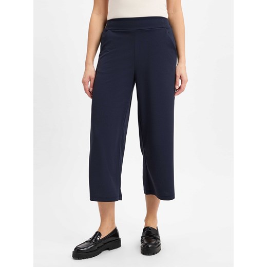 soyaconcept® Spodnie culottes - Siham Kobiety Sztuczne włókno granatowy jednolity ze sklepu vangraaf w kategorii Spodnie damskie - zdjęcie 179209877
