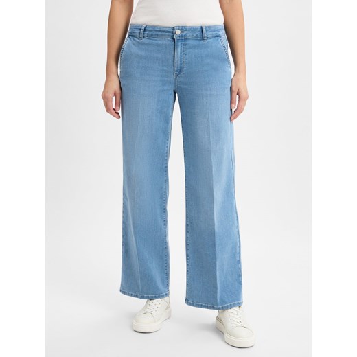 comma Dżinsy z szerokimi nogawkami Kobiety Bawełna light stone jednolity - id: 761400-0001-00440 - marki comma, - 179209899 comma Dżinsy z szerokimi nogawkami Kobiety Bawełna light stone jednolity ze sklepu vangraaf w kategorii Jeansy damskie - zdjęcie 179209899