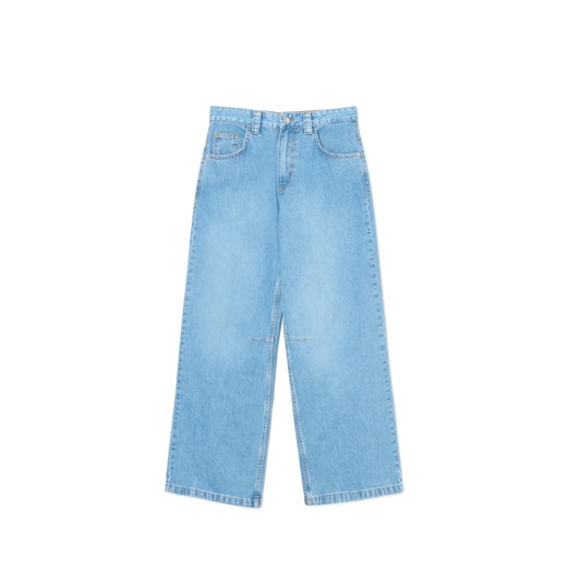 Cropp - Niebieskie jeansy baggy - niebieski Cropp 40 Cropp