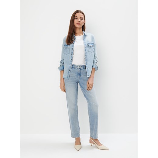 Mohito - Jeansy boyfriend - niebieski ze sklepu Mohito w kategorii Jeansy damskie - zdjęcie 179210538