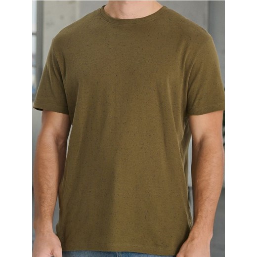 Sinsay - Koszulka basic - khaki ze sklepu Sinsay w kategorii T-shirty męskie - zdjęcie 179212929