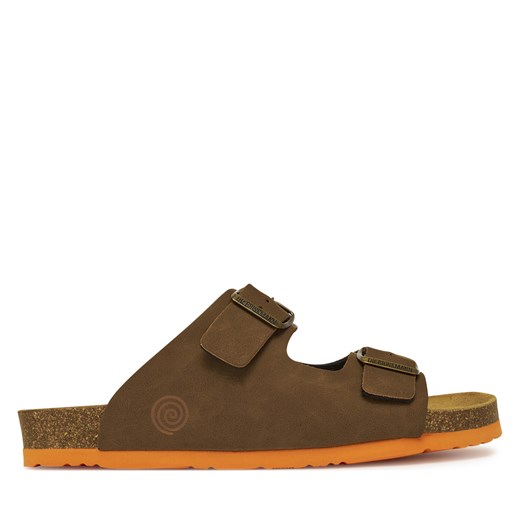 Klapki męskie Dr BRINKMANN brązowe letnie 