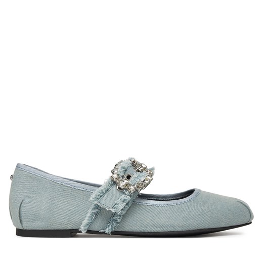 Balerinki Buffalo casual na płaskiej podeszwie 