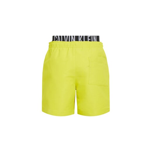 Calvin Klein Swimwear Szorty kąpielowe KV0KV00054 Żółty Regular Fit 10_12Y MODIVO