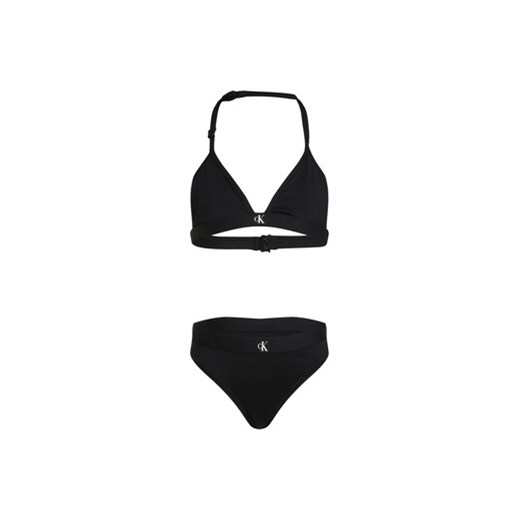 Calvin Klein Swimwear Strój kąpielowy KY0KY00092 Czarny 10_12Y MODIVO