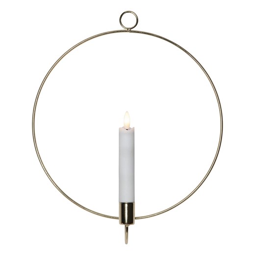 STAR Trading Dekoracyjna zawieszka LED &quot;Flame Wall&quot; w kolorze złotym - Ø 28 cm ze sklepu Limango Polska w kategorii Oświetlenie led - zdjęcie 179216888