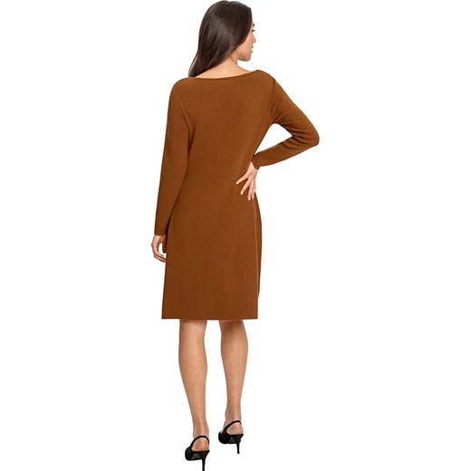 Heine Sukienka w kolorze jasnobrązowym Heine 42 okazyjna cena Limango Polska