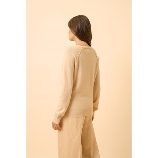Just Cashmere Kaszmirowy sweter "Phoebe" w kolorze beżowym Just Cashmere S wyprzedaż Limango Polska