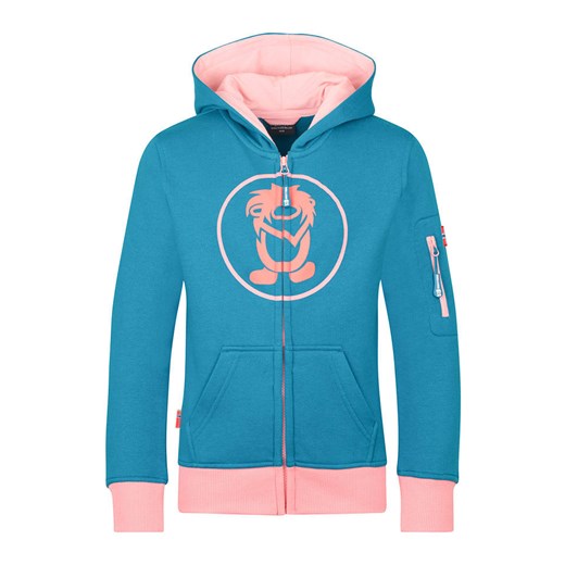 Trollkids Bluza &quot;Sortland&quot; w kolorze niebiesko-jasnoróżowym ze sklepu Limango Polska w kategorii Bluzy dziewczęce - zdjęcie 179217145