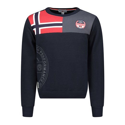 Geographical Norway Bluza &quot;G-Round&quot; w kolorze granatowym ze sklepu Limango Polska w kategorii Bluzy męskie - zdjęcie 179217416