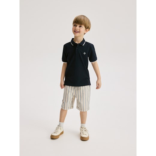 Reserved - Koszulka polo - granatowy Reserved 134 (8 lat) Reserved