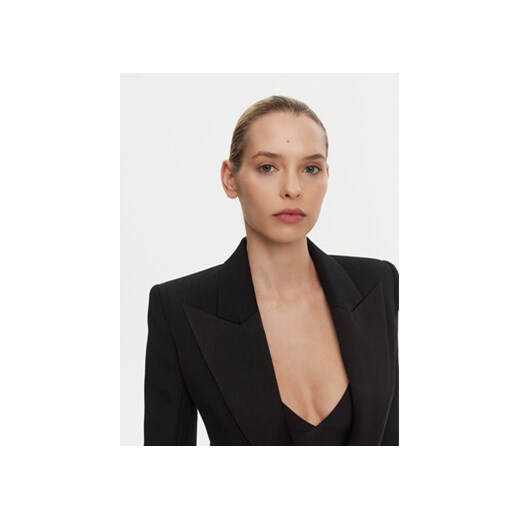 Balmain Marynarka DF1SE095ME54 Czarny Regular Fit 34 MODIVO