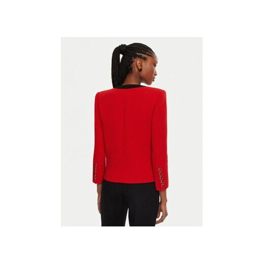 Balmain Marynarka DF1SM370WB86 Czerwony Regular Fit 34 MODIVO