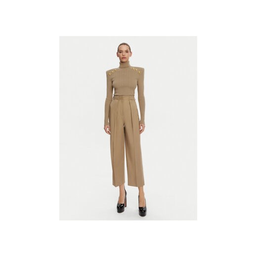 Balmain Golf DF0KH000KB07 Brązowy Slim Fit 42 MODIVO