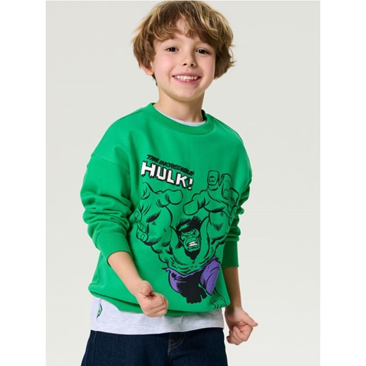 Sinsay - Bluza Marvel - zielony ze sklepu Sinsay w kategorii Bluzy chłopięce - zdjęcie 179223388