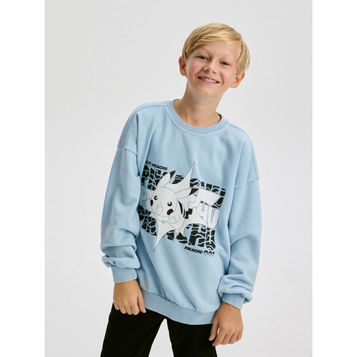 Reserved - Bluza oversize Pokémon - jasnoniebieski ze sklepu Reserved w kategorii Bluzy chłopięce - zdjęcie 179224579