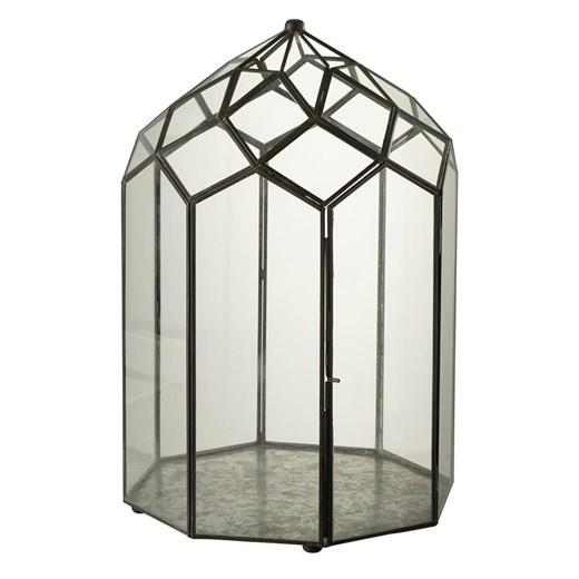 J Line Lampion w kolorze czarnym - 28 x 50,5 cm ze sklepu Limango Polska w kategorii Świeczniki - zdjęcie 179225927